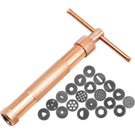Estrusore per argilla in acciaio inox con 20 ugelli di design unico. (1/3)