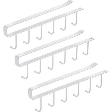 Crochet En Fer Forgé - Sans Vis - Pour Armoire Cuisine Bureau - Charge Maximale 3 Kg - Lot De 4 (1/5)