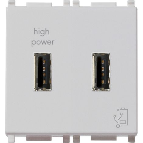 VIMAR - 14295.SL USB-Netzteil 5V 2,1A 2M Silber