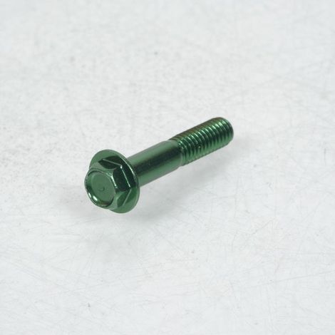Vis Hexagonale mâle 8mm M6 pas 100 30mm annodisé Vert 3AS Racing (1/2)