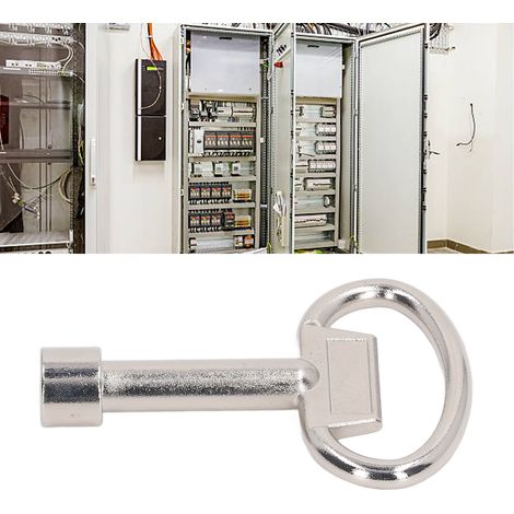Clé à manchon de cylindre de serrure triangulaire, clé à molette triangulaire pour armoire électrique industrielle (1/5)