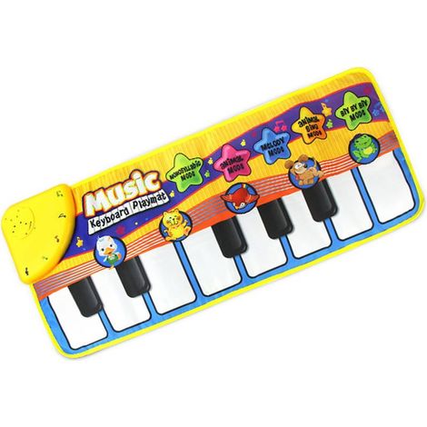 Musikalische Spielmatte für Babys, Klaviermatte für Kleinkinder, musikalische Bodenmatte auf Englisch zur musikalischen Förderung (1/4)