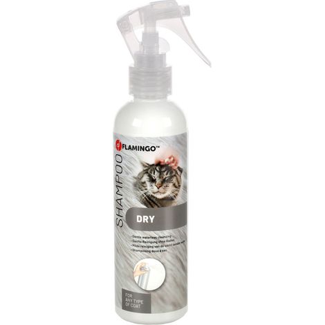 Shampoing sec, spray, 200 ml pour chat - Flamingo (1/2)