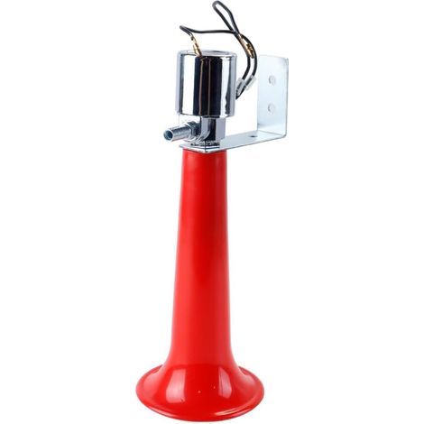 Klaxon à air turc 180 dB, rouge, universel, 12 V, 24 V, pour camions, caravanes, voitures, SUV, motos, son puissant, alerte de sécurité, durable (1/5)