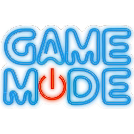 Forever luz led neón decorativa "game mode" fpne38 azul y   rojo (1/5)