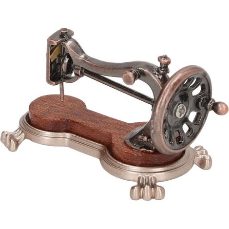 Machine à Coudre Miniature pour Maison de Poupée 1:12 - Portable et Réaliste en Métal pour Enfants
