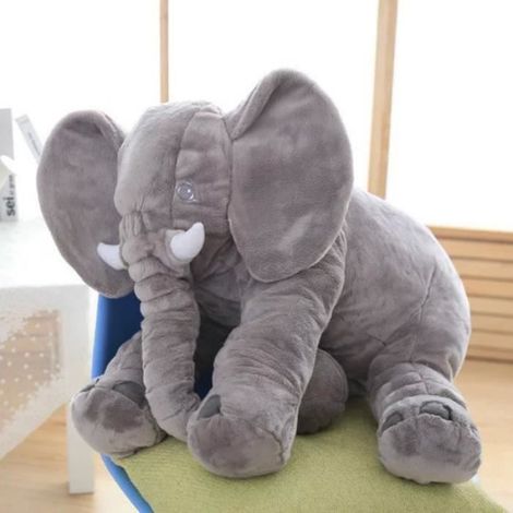 Oreiller éléphant en peluche gris 60cm - Fashion - Pour enfants à partir de 3 ans (1/4)