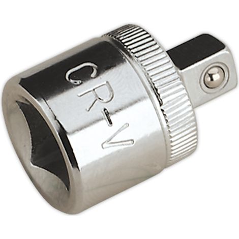 Sealey Adaptor 3/8""Sq Drive Female to 1/4""Sq Drive Male Chrome Plated S38F-14M (1/2)