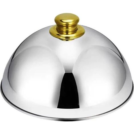Speisenuhr aus Edelstahl – Goldfarben, fliegen- und staubabweisend, für Restaurant, Zuhause und Hotel (1/5)
