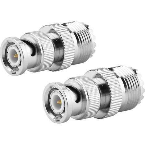 BNC-Stecker auf UHF SO239 PL-259 Buchse HF-Koaxialkabel-Adapterstecker (1/5)