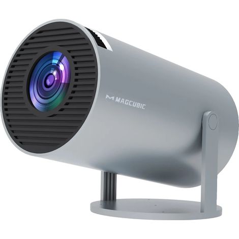 Filiyano – Projecteur 4 K, système Android 11, 260 lumens ANSI, HY300-Gris, prise européenne
