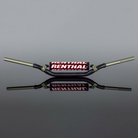 Manillar Renthal Twinwall 991 negro de 28,6 mm compatible con Yamaha YZF '18-'21, aluminio, con espuma.
