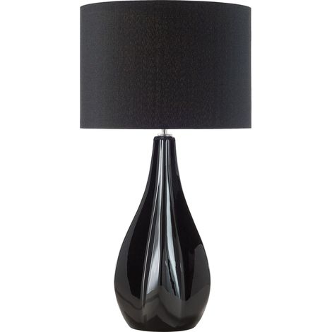 Table Lamp SANTEE Porcelain Black