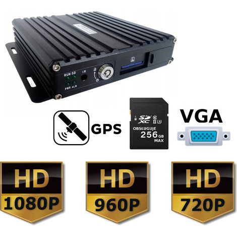 Mobiler DVR AHD 1080P 4-PIN VGA SD GPS (1/3)
