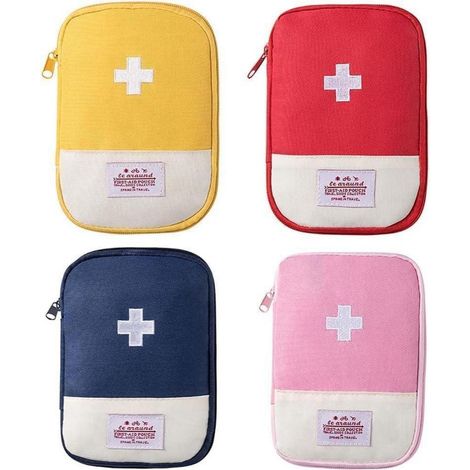 Erste-Hilfe-Tasche Set 4er, kompakt, tragbar, multifunktional, für Outdoor, Auto, Camping