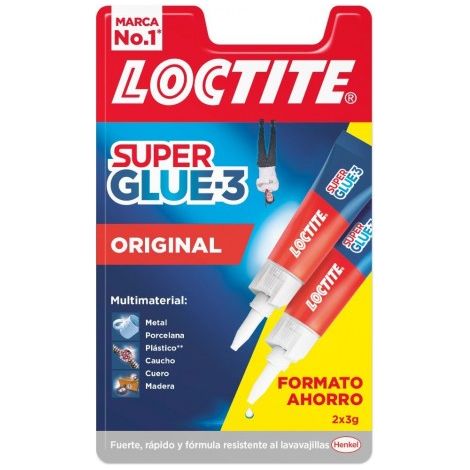 Adhesivo Loctite superglue-3 original duo impermeable resistente a golpes