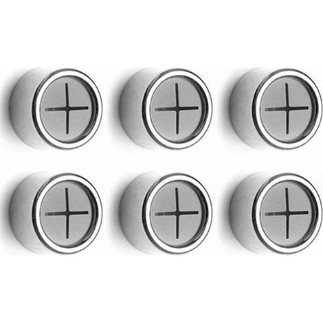 Lot de 6 pinces à torchons, porte torchons adhésif, porte torchons à ventouse, pour salle de bain, armoire et débarras (ABS rond) (1/4)