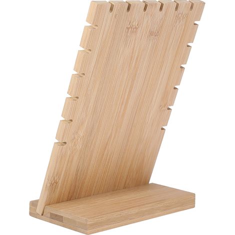 Présentoir à bijoux en bois pour colliers, bracelets et pendentifs (blanc) (1/3)