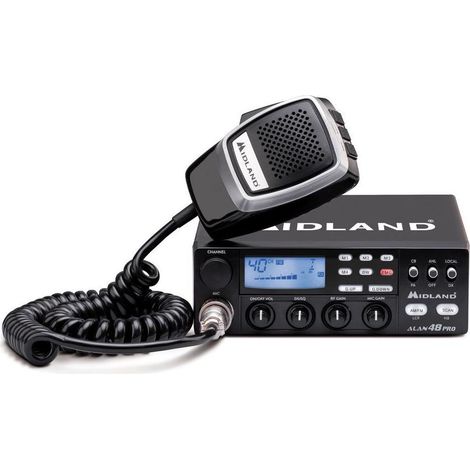 Radio CB Midland Alan 48 PRO 12/24V, modèle haut de gamme
