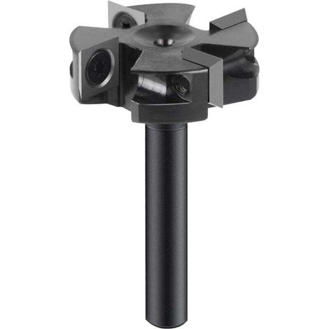 Fraise à défoncer -tige de 8 mm - diamètre de 40 mm - Fraise à Surfacer mèche de rabotage à 4 ailes (1/4)