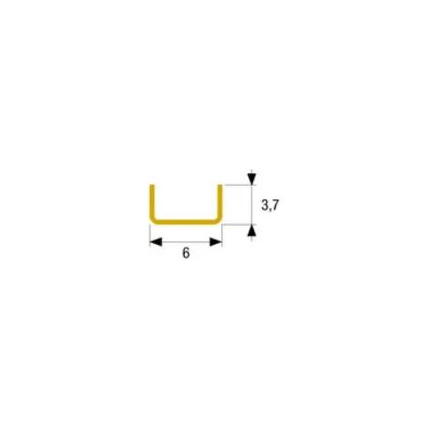 CANALINO ACC.OTT. H. 3.7 X L. 6 mm.