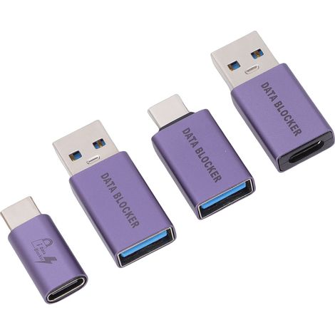 Bloqueur de données USB A vers C anti‑hacking pour charge rapide (1/5)
