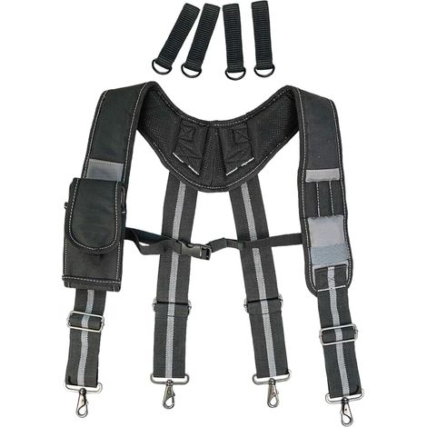 Bretelles de ceinture porte-outils, harnais chantier portables à 4 (1/5)