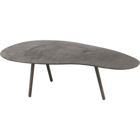 Table Basse Design "Goutte" 120cm Noir (1/4)