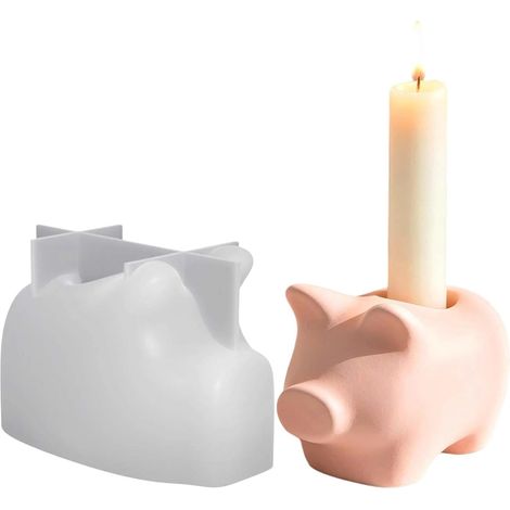 Stampi in silicone per portacandele - Statuine di animali 3D - Decorazione (1/5)
