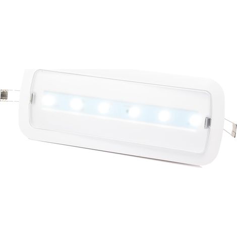 Éclairage de secours LED 3W 265lm 3h autonomie avec kit de montage inclus