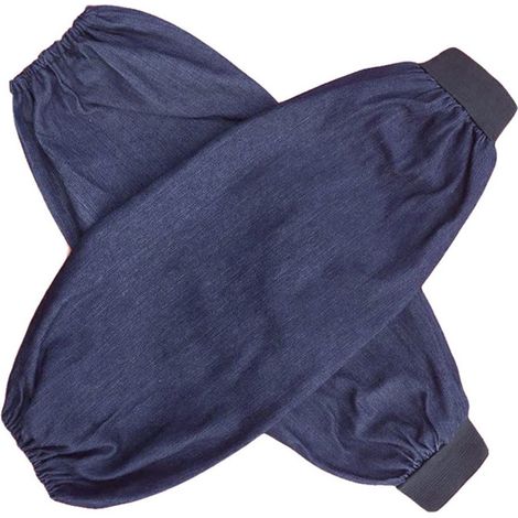 Oversleeves - Protection Cuffs - Waterproof Antifouling Elbow To Wrist Coverage - For Kitchen Workshop Hospital Use - 1 Pair Navy Blue (1/5)