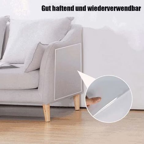 Transparent soffskydd mot report, möbelskydd pour chat et chien 45 cm x 500 cm (1/2)