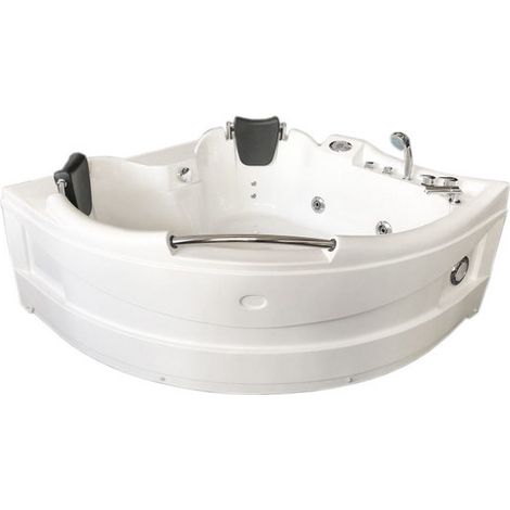 Bagno Italia Vasca da bagno idromassaggio 150x150 cm angolare 9 getti 2 posti luci radio (1/3)