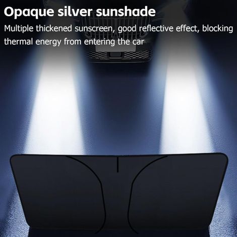 Pare-Soleil pour Pare-Brise De Voiture, Protecteur De Pare-Soleil Avant Bloque Les Rayons UV Protection Solaire, UV Protection Parasol Voiture Isolation, pour Véhicule Et Camion(140x70cm) (1/5)