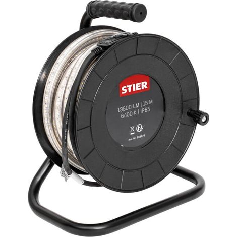 Projecteur de chantier à bande de LED STIER, 15 m, 13 500 lm, 6 400 K