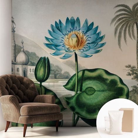 Fototapete - Tapete Vliestapete mit Kleber - Wandtapete Moderne Wandbild Schlafzimmer Wohnzimmer Exotische Landschaft 250x250 cm (1/5)
