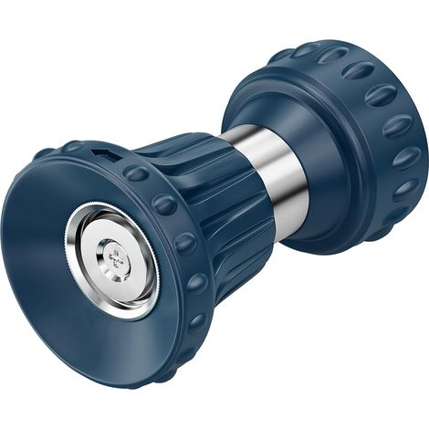 Buse de tuyau de jardin style pompier robuste en métal, pulvérisateur réglable haute pression anti-fuite pour arrosage jardin, nettoyage terrasse et lavage voiture (1/5)