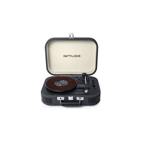 Platine vinyle portable Muse MT-201DG Noir Bluetooth 2x5 W