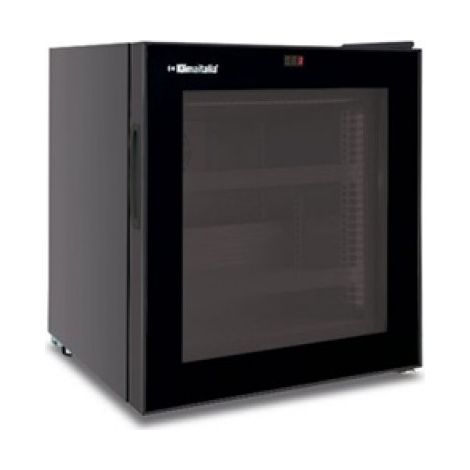 Congélateur de comptoir Modèle FR55FL BLACK Porte en verre - KlimaItalia