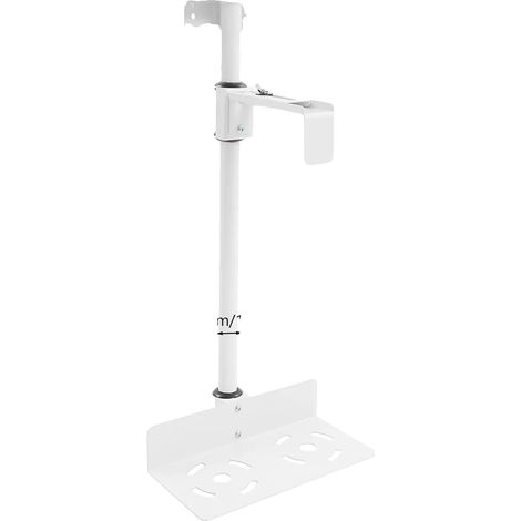 Supporto per laptop, regolabile in altezza, portata massima 30 kg, 12 pollici, BIANCO (1/2)