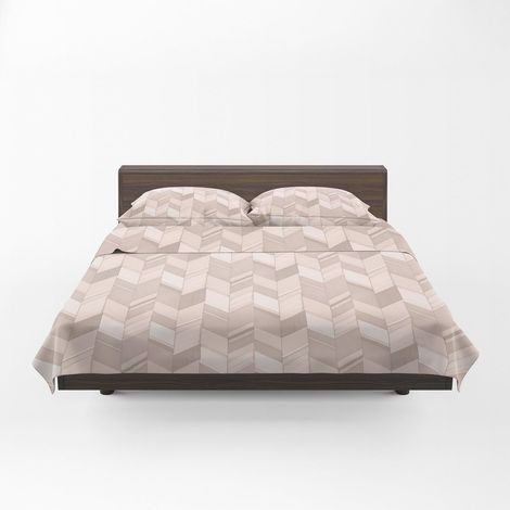 Parure de Lit avec 1 Drap Housse 175x200 Coton 100% Percalle Certifié OekoTex Frais Respirant Surmatelas Haut 30 cm, 2 Taie Oreiller 50x80 et 1 Drap Plat 240x280, Linge de Lit Double (1/5)