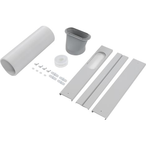 Kit de raccord pour climatiseur mobile, plaque coulissante pour fenêtre 15 cm, connecteur de tuyau d'évacuation, accessoires de ventilation, kit de montage pour tube flexible, 5 pièces (1/5)