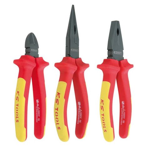 Set di pinze isolate KS TOOLS TOOLS Ergotorque - 3 pezzi - 117.1110
