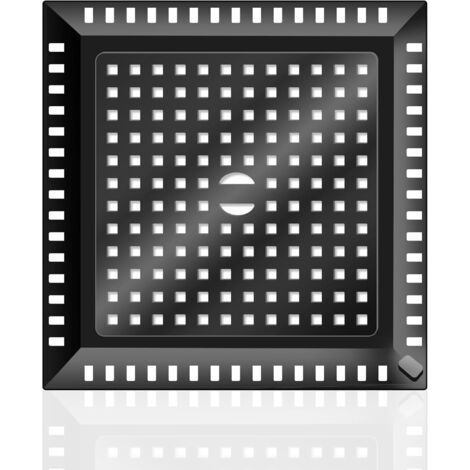 1 filtro per scarico doccia, filtro doccia in acciaio inox, filtro per capelli per vasca da bagno, raccogli capelli per scarichi doccia, per bagno, cucina e vasca da bagno (12,2 x 12,2 cm - Nero) (1/5)