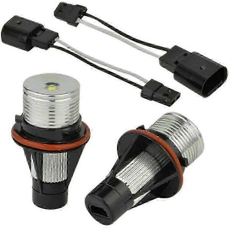 1 paire d'ampoules LED blanches 8000K Angel Eyes pour feux de position/halo (pour BMW E39 E53) (1/5)