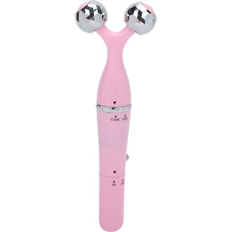 Rouleau de massage facial 3 en 1 avec différentes têtes pour un effet liftant et raffermissant. Rouleau de beauté électrique à microcourant pour le visage. (1/5)