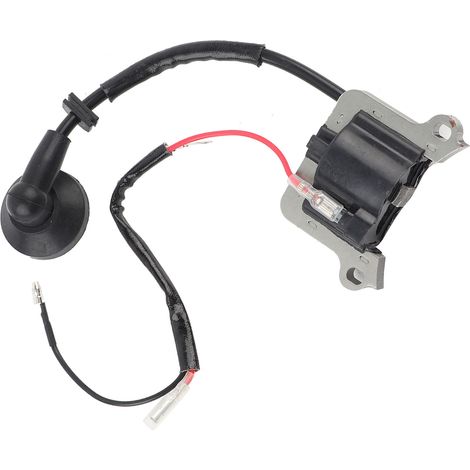 Bobine d'allumage compatible avec débroussailleuse 63 cm³, moteur 48F, tondeuse à gazon 1E48F (1/5)