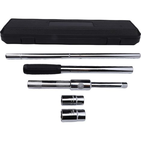 Clé à roue allongée 4 en 1 robuste avec coffret de rangement pour l'entretien des roues de voiture (1/5)