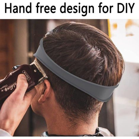 Gabarit de coupe de cheveux, guide de coupe pour coiffure maison, outil de rasage décolleté, accessoire pour maintenir la propreté lors de la coupe des cheveux (1/5)