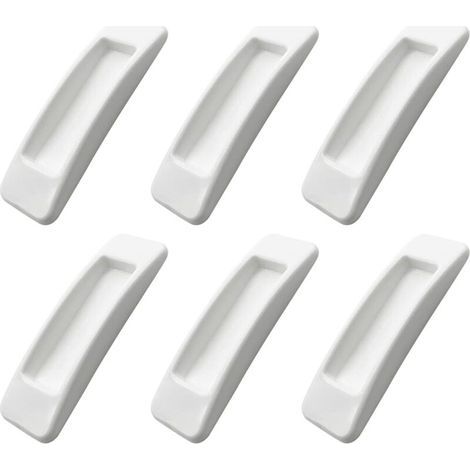 Lot de 6 poignées de porte coulissantes auto-adhésives avec surface adhésive double face (1/5)
